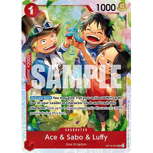 013007 OP13-007 Ace & Sabo & Luffy