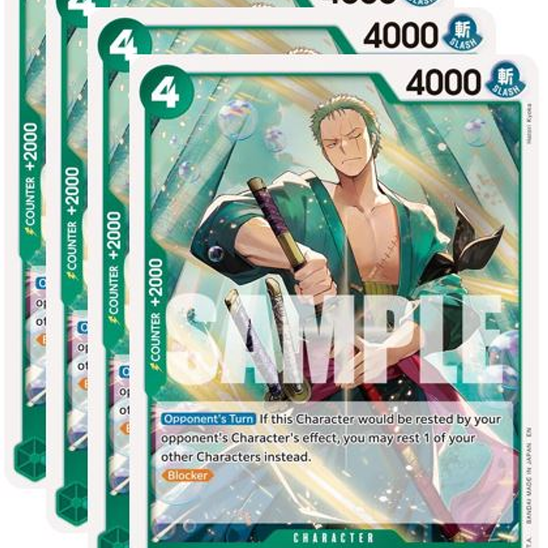 PREVENTA 0125006 PRB02-006 Roronoa Zoro PLAY SET (30 Enero) 1