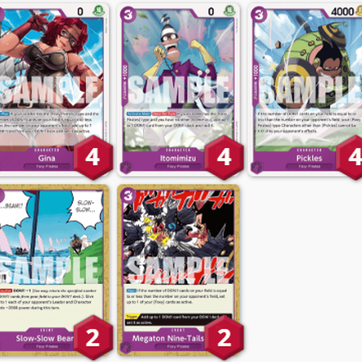 BASE FOXY OP07: 33 CARTAS + LIDER (02/03 - 08/03) 1