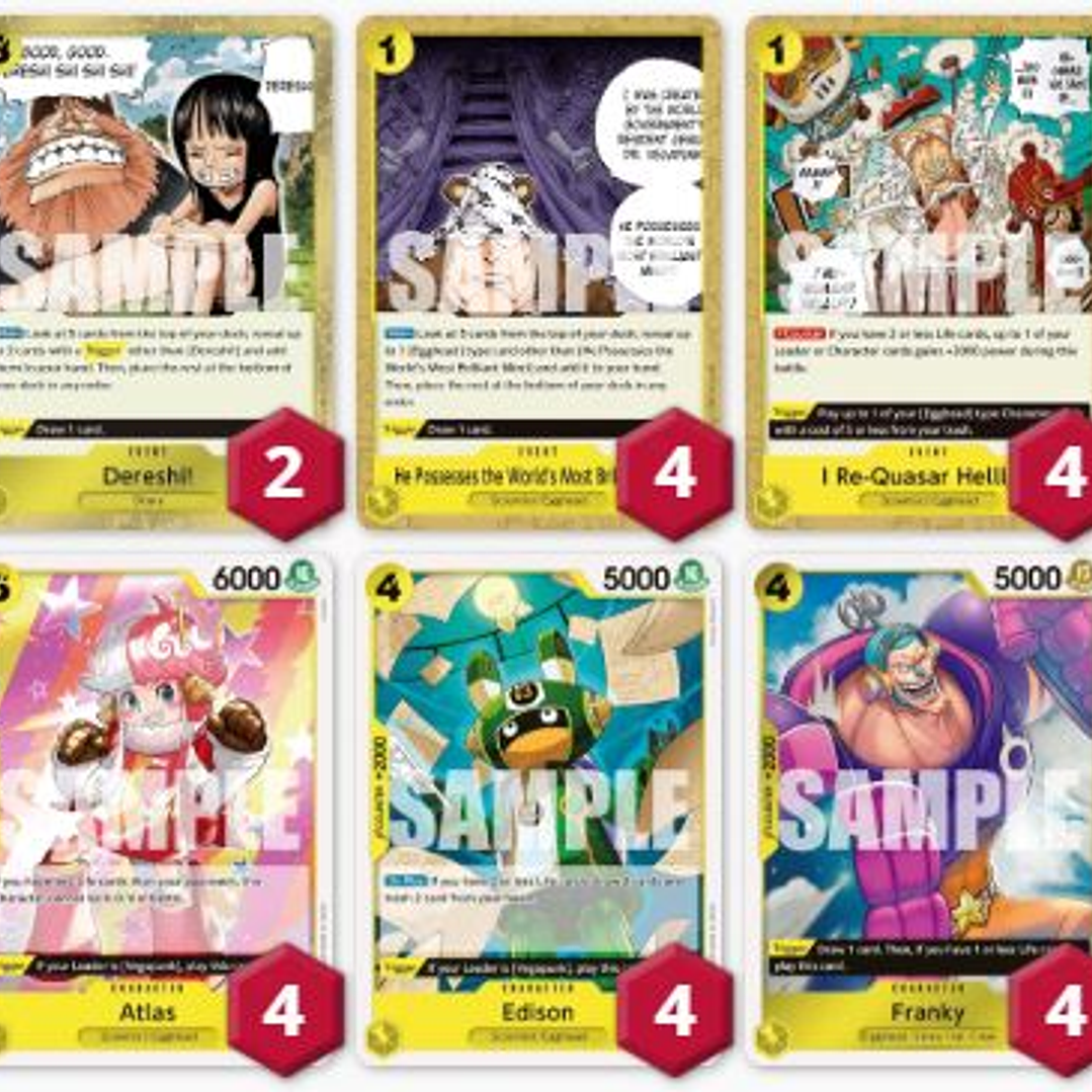 BASE VEGAPUNK OP07: 42 CARTAS + LIDER (02/03 - 08/03) 1