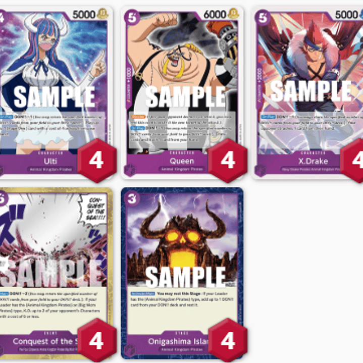 BASE KAIDO ST04: 42 CARTAS, SIN LIDER (02/03 - 08/03) 1