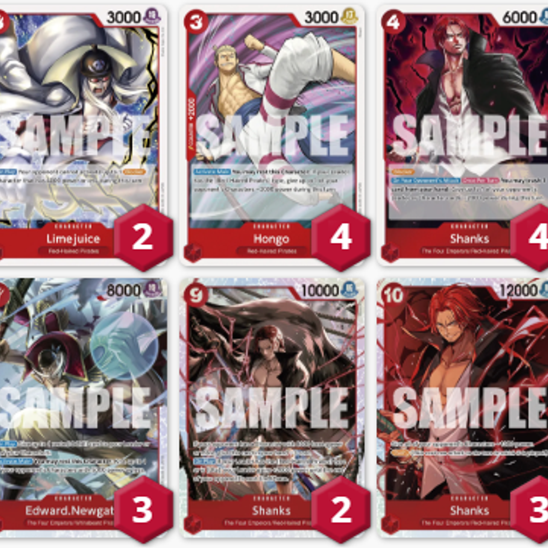 BASE SHANKS OP09: 37 CARTAS + LIDER (02/03 - 08/03) 1