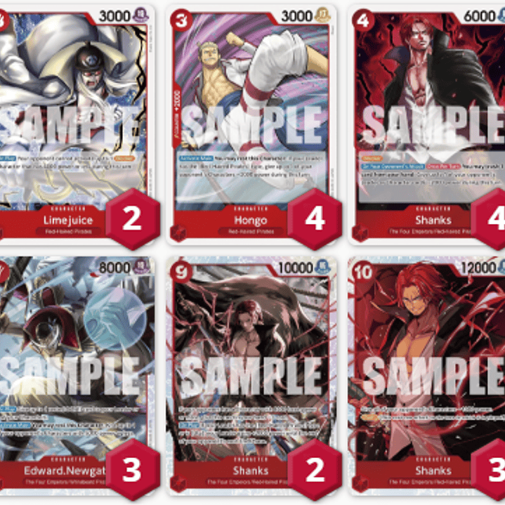 BASE SHANKS OP09: 37 CARTAS + LIDER (02/03 - 08/03) 1