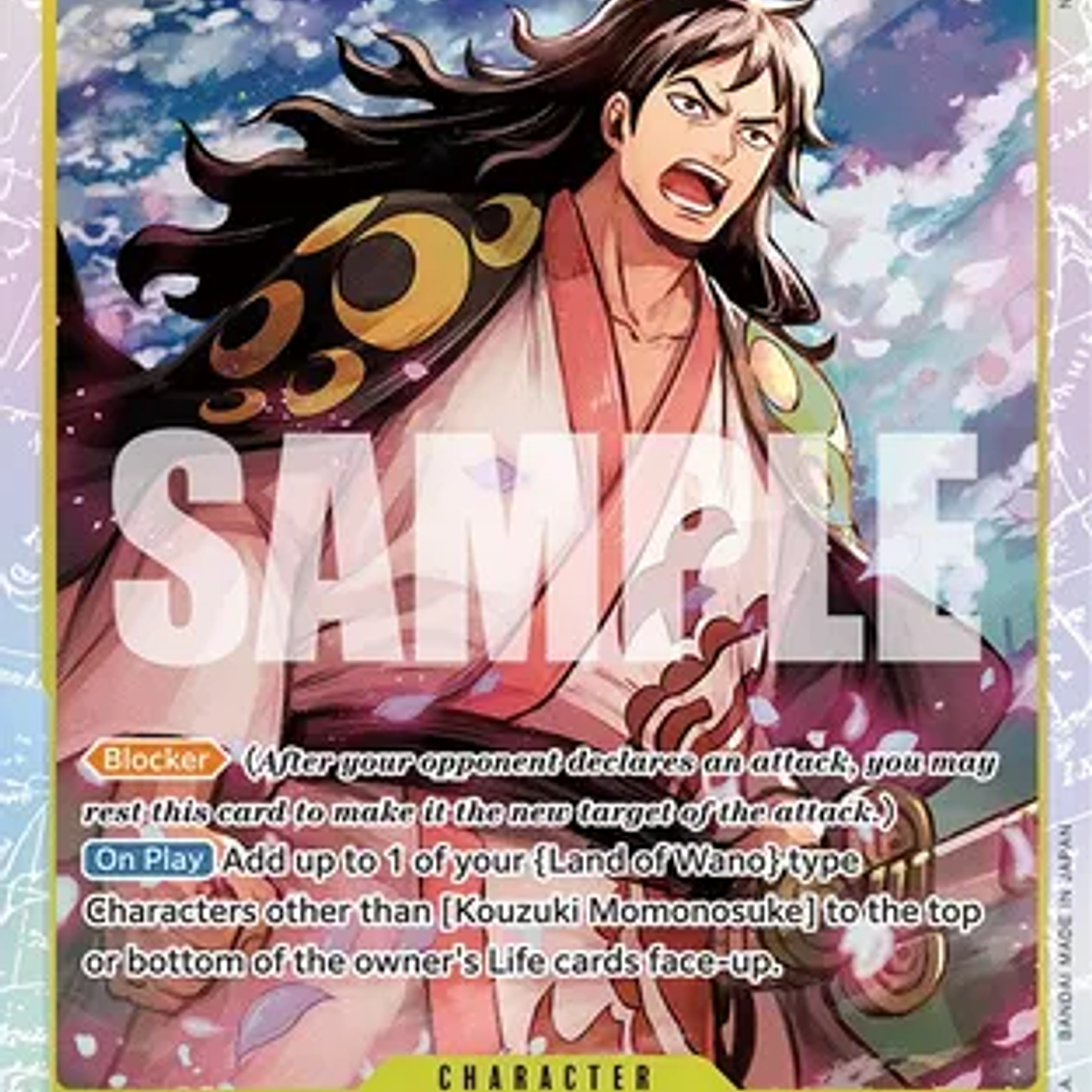 006107 OP06-107 Kouzuki Momonosuke (Reprint) PLAY SET (02/03 - 08/03) 1
