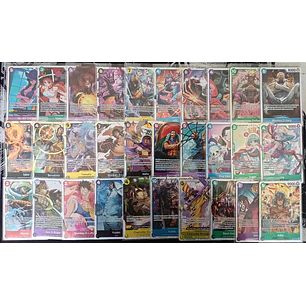 LOTE 3: 30 CARTAS DIFERENTES SR ONE PIECE (02/03 - 08/03)