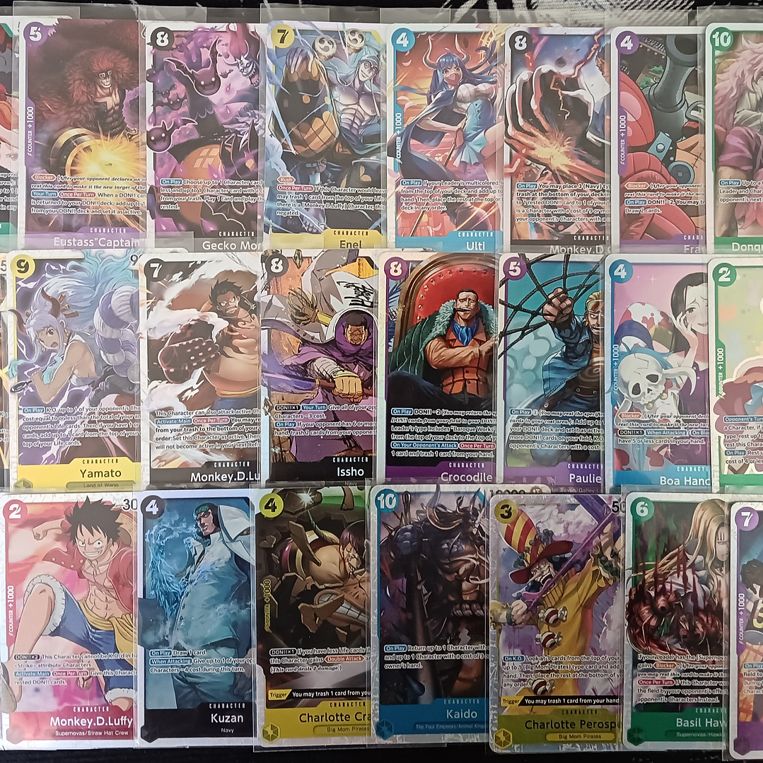 LOTE 3: 30 CARTAS DIFERENTES SR ONE PIECE (02/03 - 08/03) 1