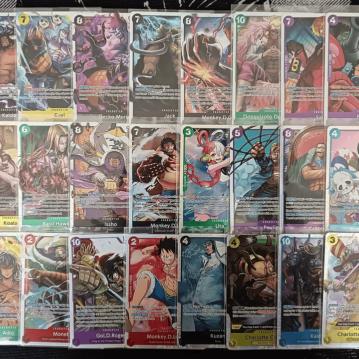 LOTE 6: 30 CARTAS DIFERENTES SR ONE PIECE (02/03 - 08/03) 1