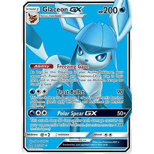 Glaceon GX (Full Art) - SM - Ultra Prism (SM05) - NM
