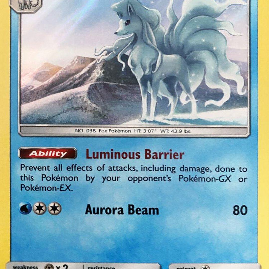 Alolan Ninetales - 28/147 - Water Web Holo - LP 1