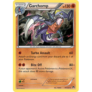 Garchomp - 70/122 - BREAKPoint - Reverse Holofoil - LP