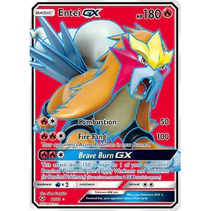 Entei GX (Full Art) - 71/73 - Shining Legends - NM