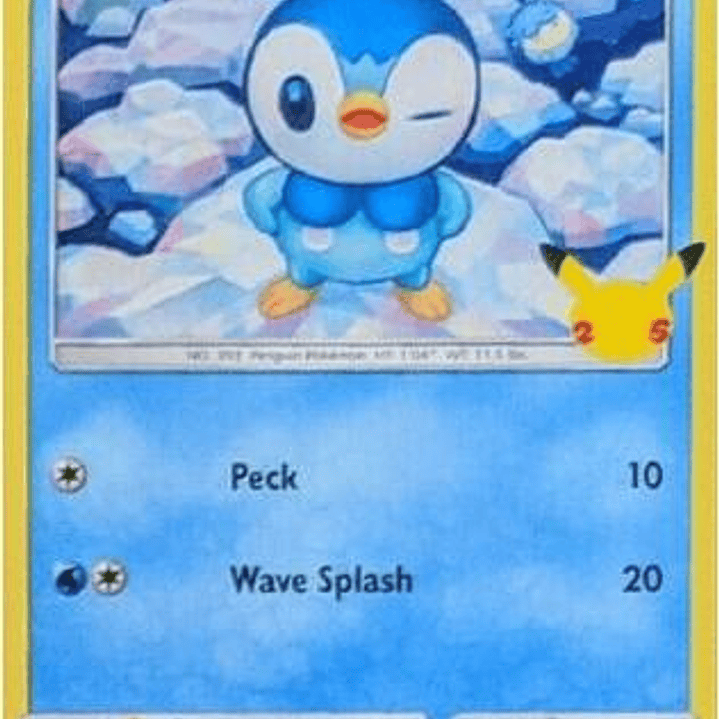 Piplup - 20/25 - McDonald's 25th Anniversary Promos - MP 1