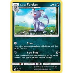 Alolan Persian - 79/149 - Cosmos Holo - LP