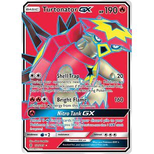 Turtonator GX (Full Art) - 131/145 - Guardians Rising - LP - Español