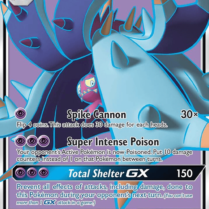 Toxapex GX (Full Art) - 136/145 - Guardians Rising - LP 1