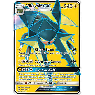 Vikavolt GX (Full Art) - 134/145 - Guardians Rising - NM