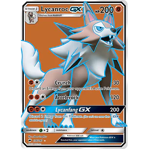 Lycanroc GX (Full Art) - 136/147 - Burning Shadows - NM