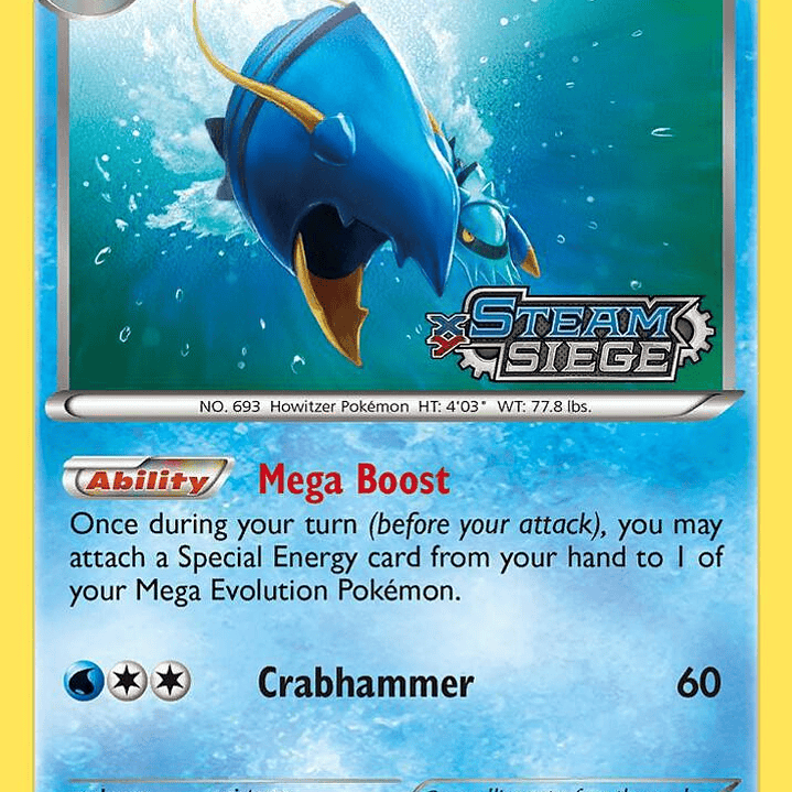 Clawitzer (XY Steam Siege Prerelease) - XY146 - LP 1