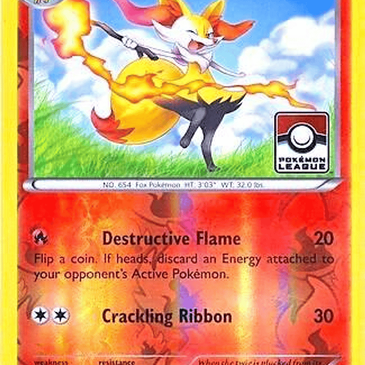 Braixen - 12/124 - Pokemon League - LP 1