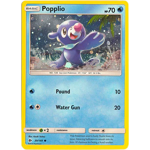 Popplio - 39/149 - Cosmos Holo - LP