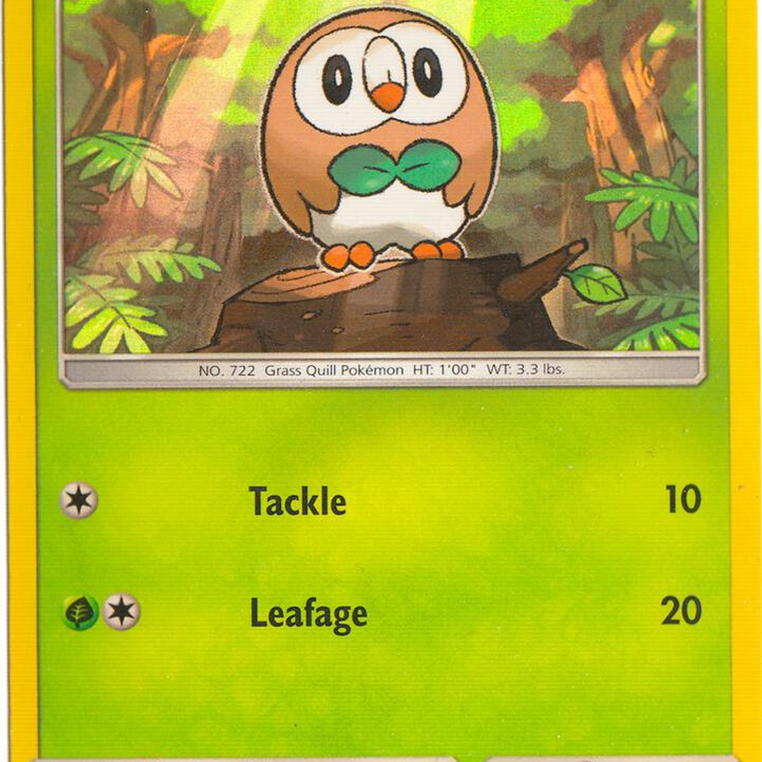 Rowlet - 9/149 - Water Web Holo - LP 1