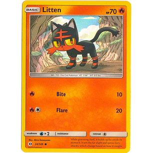 Litten - 24/149 - Water Web Holo - LP