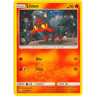 Litten - 24/149 - Cosmos Holo - MP