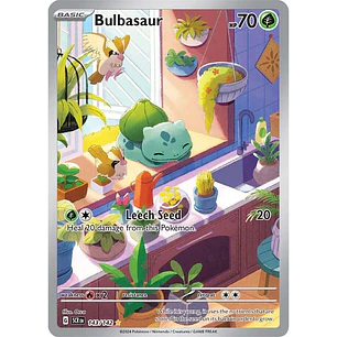 Bulbasaur - 143/142 - Stellar Crown - Illustration Rare - NM