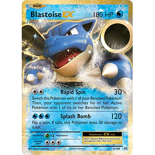 Blastoise EX - 21/108 - Evolutions