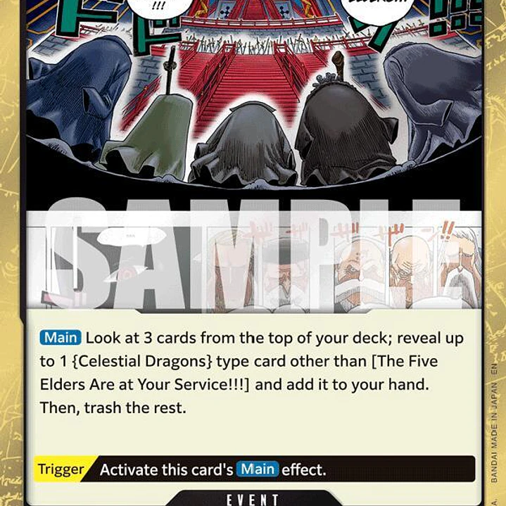 013096 OP13-096 The Five Elders Are at Your Service!!! 1