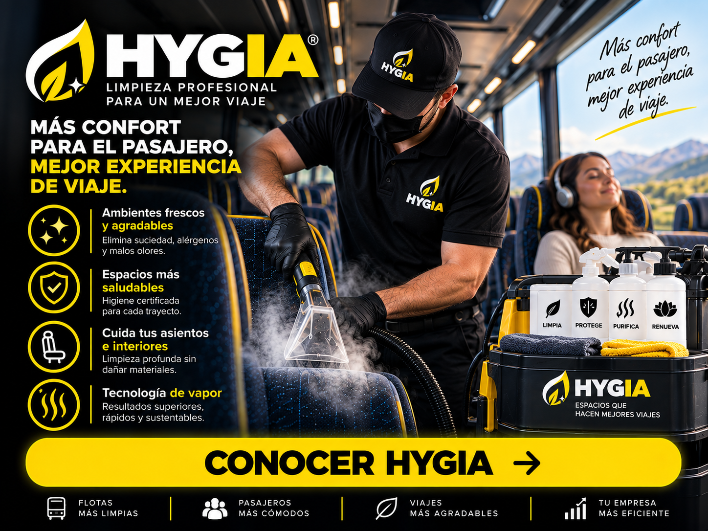 HYGIA: Higiene, seguridad y bienestar para pasajeros y tripulaciones