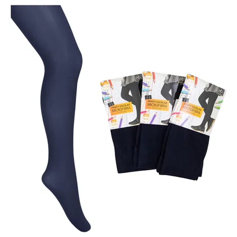 PANTY MICROFIBRA COLOR AZUL TALLA S / M 1