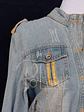 Chaqueta jeans con cuarzos diseño geométrico  - Miniatura 6