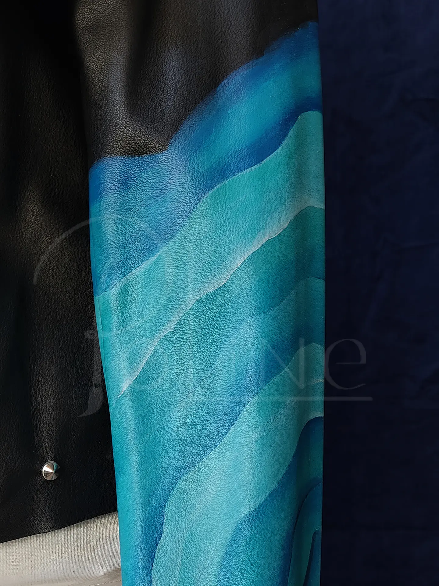 Chaqueta pintada a mano glaciar 4
