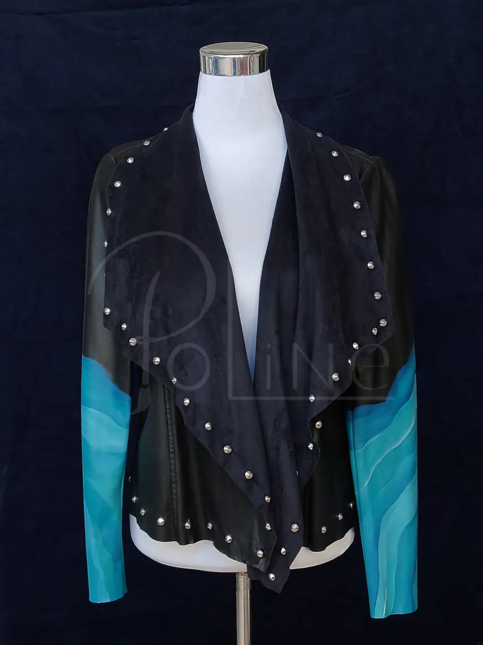 Chaqueta pintada a mano glaciar 2