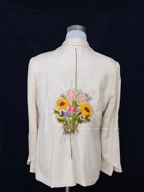 Chaqueta ramo de flores 