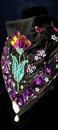 Pañuelo bordado flor  - Miniatura 3