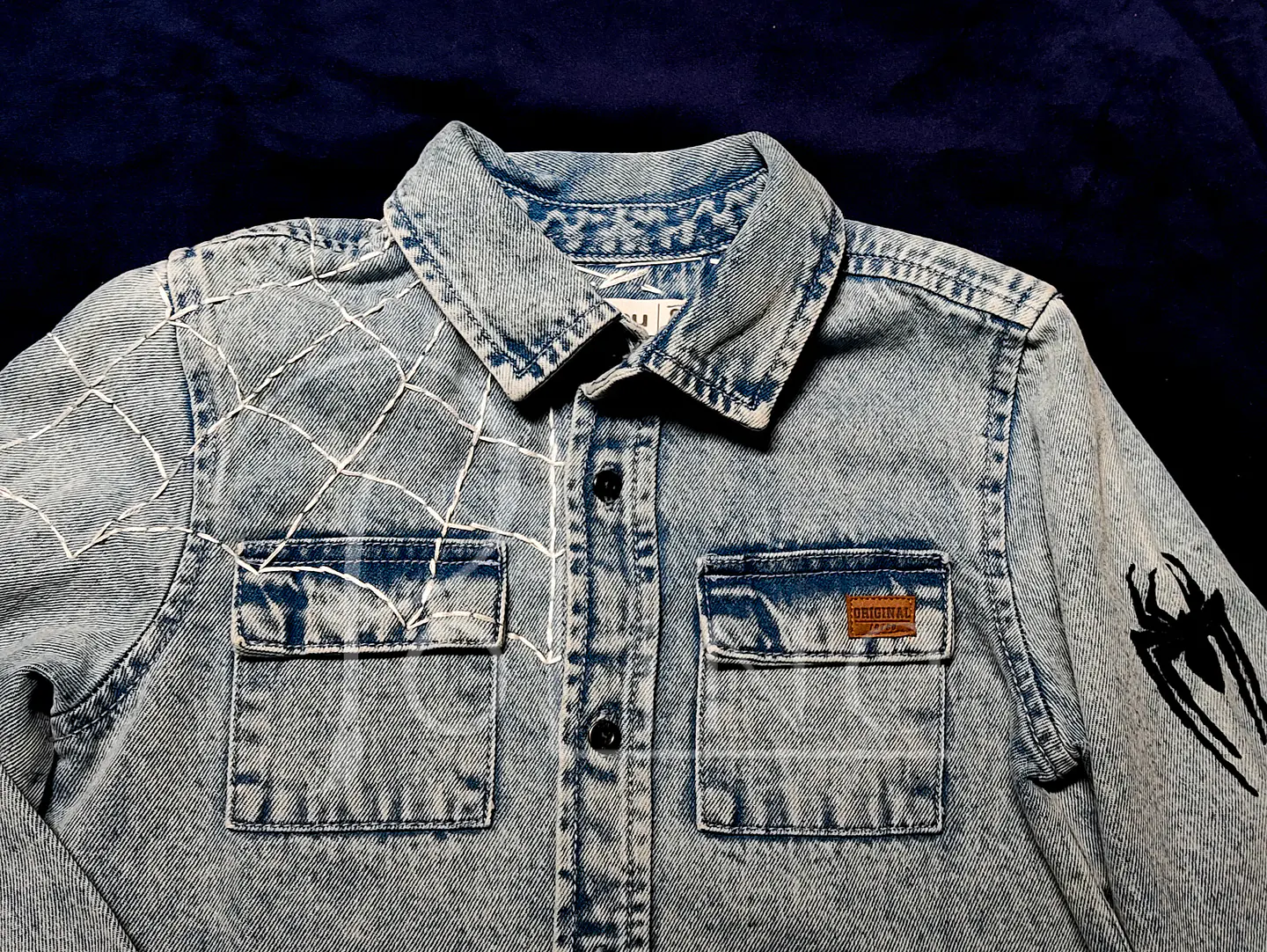 Camisa de jeans spiderman  4