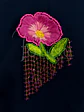 Prendedor flor rosa  - Miniatura 1