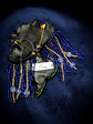 Prendedor flor azul  - Miniatura 4
