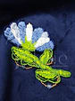 Prendedor flor azulada - Miniatura 1