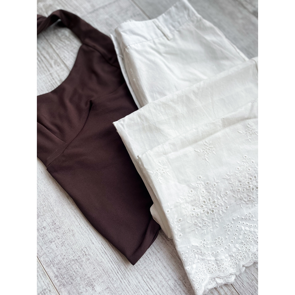 Pantalón broderie 🌺