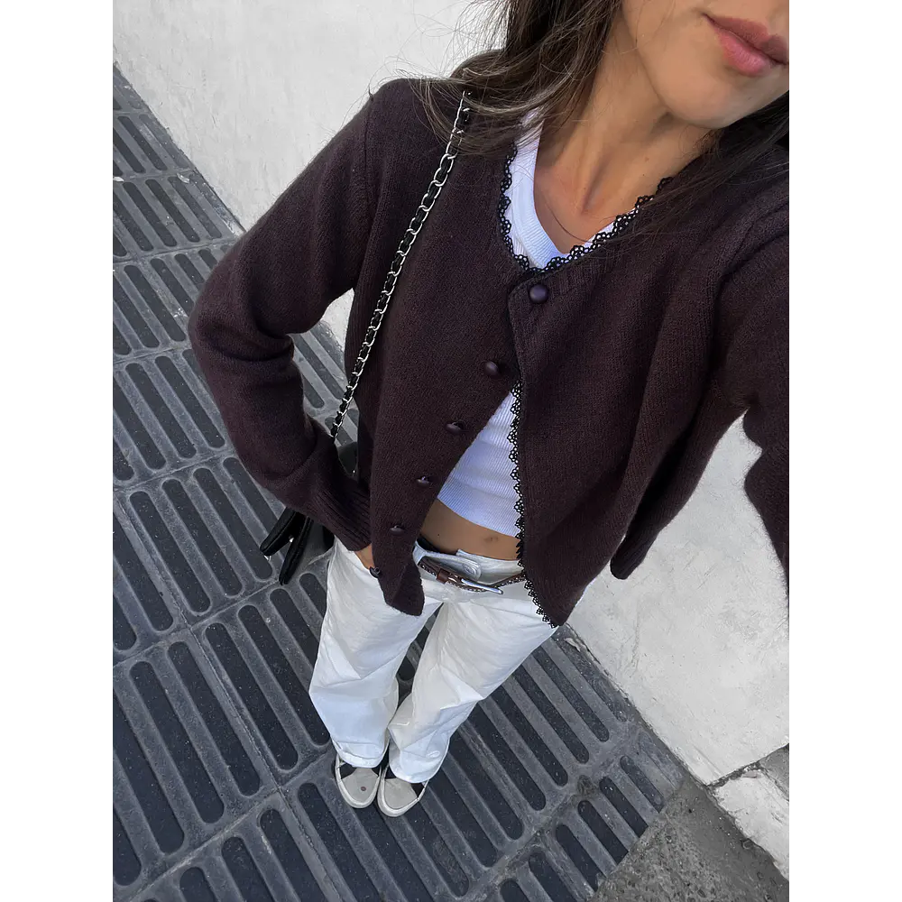 Chaleco mocca