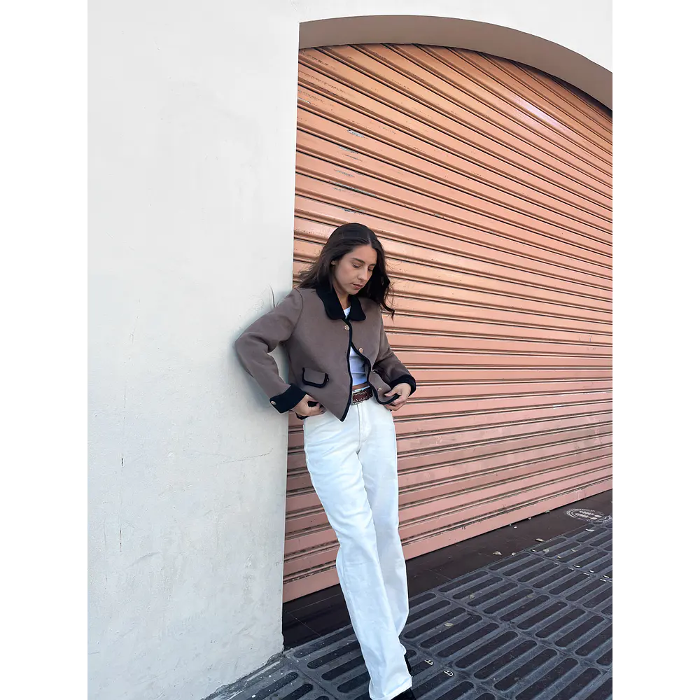 Chaqueta cuello bobo