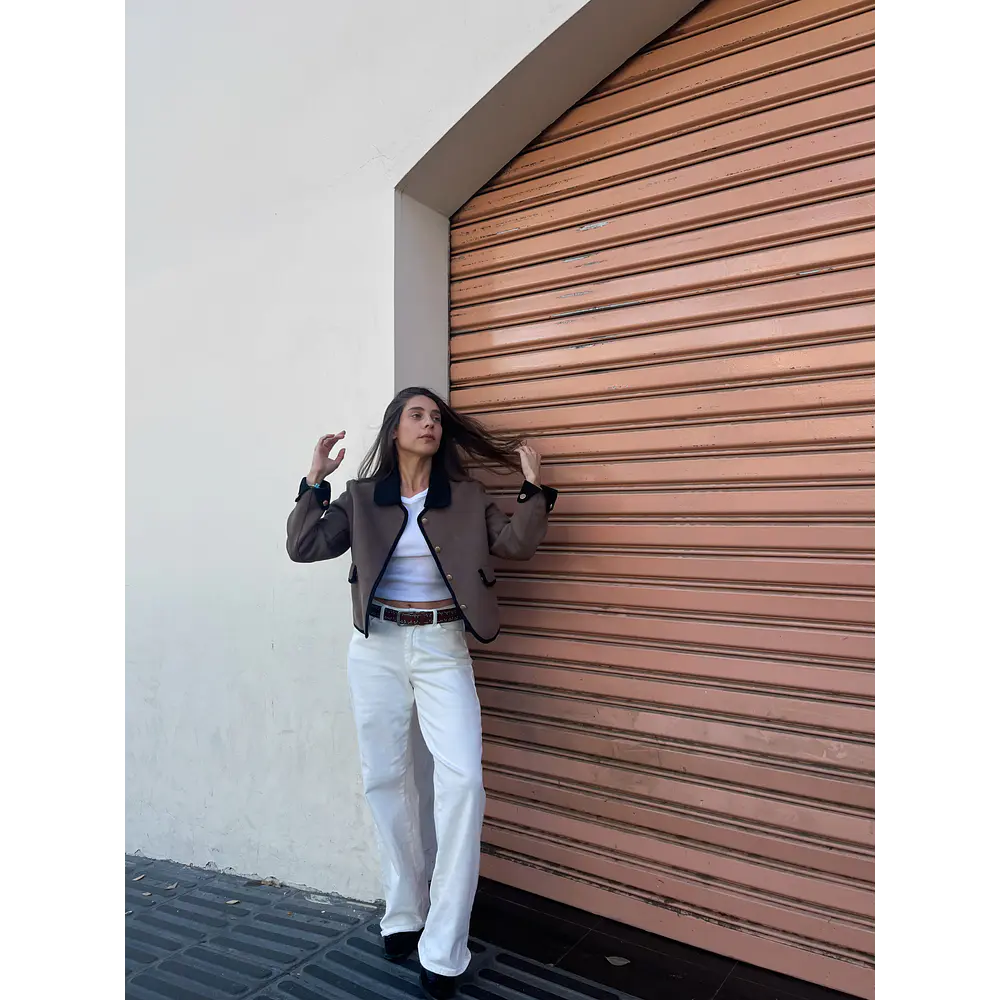 Chaqueta cuello bobo