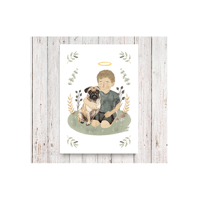 Santito Niño Perritos pug