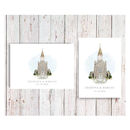 TARJETA DE AGRADECIMIENTO MATRIMONIO IGLESIA 