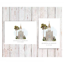 TARJETA DE AGRADECIMIENTO MATRIMONIO IGLESIA SANTA RITA