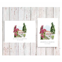 TARJETA DE AGRADECIMIENTO MATRIMONIO CASONA SANTA RITA