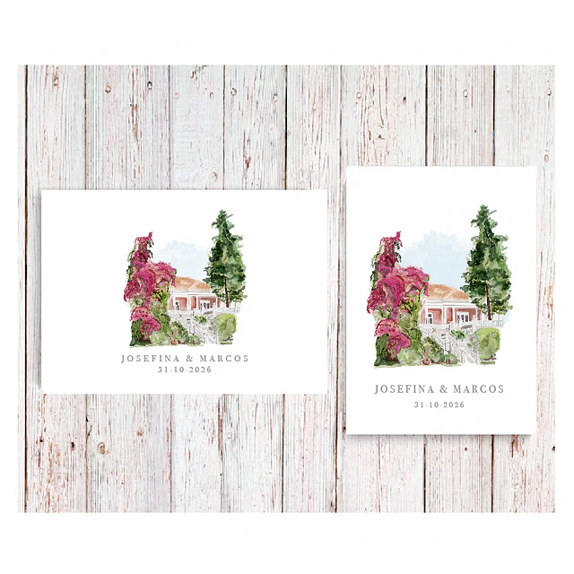 TARJETA DE AGRADECIMIENTO MATRIMONIO CASONA SANTA RITA